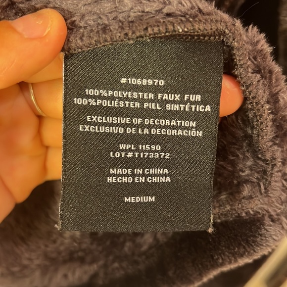 Fuzzy Dark Purple Full-Zip Jacket 32° - Picture 4 of 4